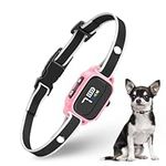 RICIVI Anti-Bark Collar for Small Dogs, No Shock Anti Barking Collars with 7 Sensitivities, 3 Adjustable Modes Beep & Vibration, IP67 Waterproof - Effective & Humane Small Dogs Bark Collar, Pink