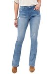 Democracy Women's Ab Solution High Rise Itty Bitty Boot Jeans, Light Blue Vintage, 2 Long