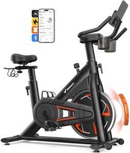 MERACH Exercise Bike, Stationary Bikes for Home, Magnetic Indoor Cycling Bike with Self-developed APP, 330lbs Capacity & Comfortable Seat Cushion & Tablet Mount for Weight Loss Gym Cardio
