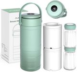 Portable Breast Milk Cooler, 24H 360° Cooling, Digital Temp Display, 22oz Capacity with 2 BPA-Free Bottles, CPC Certified for Outdoor Travel & Commute
