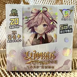 Goddess Story TCG, 160 Pcs Anime Booster Box Playing Cards, SSR Collection Playing Cards Table Toys (Series 5 Offline Version)