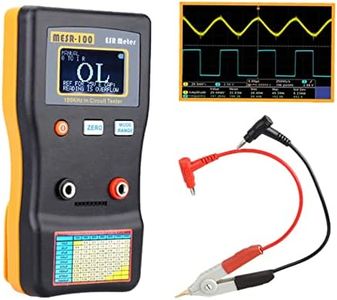 MESR-100 Capacitor Tester V2, Geevorks Professional Capacitor Tester, Ohm Meter 0.001-100.0R with SMD Test Clip, Auto-Ranging Capacitor for Measuring Capacitance Resistance Circuit