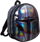 The Mandalorian Helmet Bag Official Star Wars 3D Metallic Beskar Metal Like Backpack for Kids School Rucksack Lunch Bag