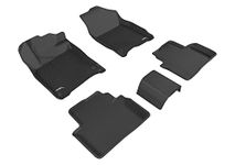 3D MAXpider All-Weather Floor Mats for Honda Civic 2016-2021 Custom Fit Car Floor Liners, Kagu Series (1st & 2nd Row, Black)