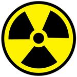 Radioactive Symbol Radiation Warning SELF Adhesive Vinyl Stickers Safety