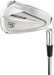 Wilson Dynapower Forged Men's Steel Golf Irons - Right Hand, Stiff, 5-PW, GW, Silver