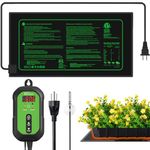 KOKOPRO 10"x 20" Seedling Heat Mat and Digital Thermostat Combo Set, UL & MET-Certified Warm Hydroponic Heating Pad for Seed Germination, Indoor Gardening, Greenhouse for Reptiles, Incubation