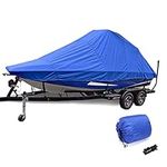 11-27ft Large Size Boat Cover, 210D Oxford Cloth Waterproof Anti Snow Boat Cover, waterproof And Tear Resistant Oxford Cloth for Runabout Jumbo Boat Fishing,21~24FT:732*300CM