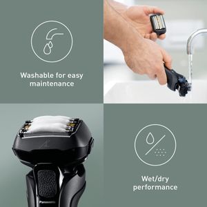 Panasonic 5-Blade Electric Shaver for Men, Black
