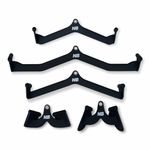 LEEWAY LAT Pull down Attachment & Tricep Press Down Cable Attachment, Cable Machine Attachments, Handles for Cable Machines. Pull Down, Press Down, Triceps & Lats (LAT Pull down Rubber paint Grip)