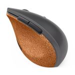 Lenovo Go Vertical Wireless Mouse | Upto 2400 DPI | Ergonomic | Soft Cushion Cork Palm Grip | 12 Months Battery Life | 6 Buttons- 3 Programmable | IR Sensor | 97g Light | 3Yr Exchange Warranty