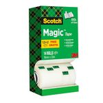 Scotch Magic Tape, Value Pack, 14 Rolls , 19 mm x 33 m - General Purpose Sticky Tape for Document Repair, Labelling & Sealing