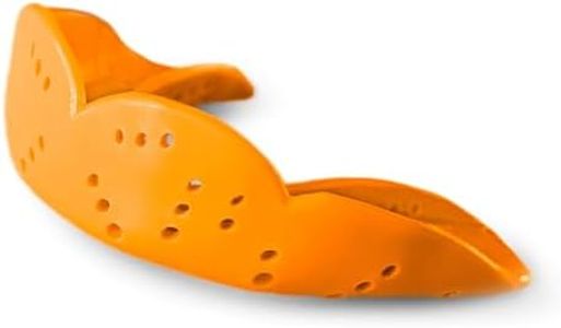 SISU Aero Medium Mouthguard, Athletic Orange - 1.6mm Thin - Custom-Molded Fit - Slim Design - Remoldable Up to 20 Times - for Team Sports - Non Toxic