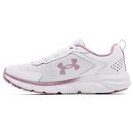 Under Armour Women's Charged Assert 9 Running Shoe, White(113)/Mauve Pink, 8.5 Wide