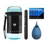 VSGO VS-A8E Camera Cleaning Kit Portable Bottle Tumbler Air Blower Lens Cleaning Pen Lens Microfiber Cleaning Cloth Compatible for Canon, Nikon, Pentax, Sony, Samsung, Fuji Optical Lens DSLR Camera