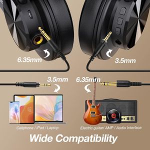 OneOdio A70 Bluetooth Headphones – Wireless Over Ear, Studio Sound