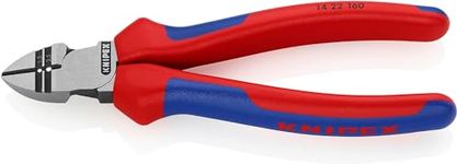 Knipex Diagonal Insulation Stripper black atramentized, with multi-component grips 160 mm (self-service card/blister) 14 22 160 SB