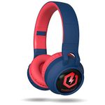 Headphones for Kids, PowerLocus Bluetooth Headphones, Kid Headphone Over-Ear with LED Lights, Foldable Headphones with Microphone,Volume Limited, Wireless and Wired Headphone for Phones,Tablets,PC,TV