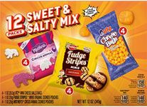 Keebler Sweet & Salty Mix, Keebler Fudge Stripes, Mother's Circus Animals, Utz Mini Cheese Balls, 1 Oz. (Pack of 12)