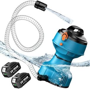SEESII Floating Water Pump Battery Powered, 720GPH Cordless Water Transfer Pump w/ 2 Pcs 4000 mAh Batteries & Charger, 25 ft of Lift, 3/4" Outlet, Portable Small Pump for Pool, Pond, RV, Boat, Garden