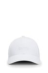 BOSS Men's Center Logo Cotton Twill Cap, Blank White, One Size