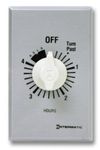 Intermatic FF34HH 4-Hour Spring Loaded Wall Timer with Hold - Versatile SPDT Control - Energy-Saving Universal Compatibility, Brushed Metal Finish