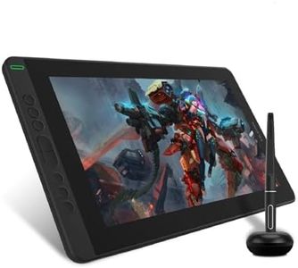 HUION Kamvas 13 Graphics Drawing Monitor 13.3 Inch Full-laminated Screen, 8 Programmable Press Keys, Supports Connectivity with Android Device, Without Stand - for Remote Office & E-learning