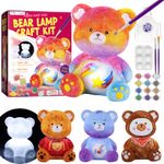 DIY-LAOESE Paint Your Own Bear Lamp Kit, Art Supplies Arts & Crafts Kit, Painting kit for Kids 6-12, Arts and Crafts for Kids Ages 8-12, Toys Girls Boy Birthday Gift Ages 3 4 5 6 7 8 9 10 11 12+