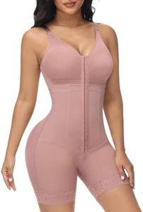 M MYODRESS Fajas Colombianas Moldeadoras Full Body Shapewear for Women Tummy Control Bodysuit Post Surgery Compression, Rosy Brown