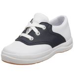 Keds School Days II Sneaker (Toddler/Little Kid),White/Navy,8.5 Toddler S