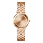 GUESS Women Rose Gold Round Stainless Steel Dial Analog Watch- GW0613L3