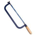 TAPARIA HFW12 - Heavy Duty 12" Inch Wooden Handle Hacksaw Frame - Adjustable Tension, Ergonomic Handle, Perfect for Cutting Metal, Acrylic & Other Material