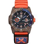 Luminox Unisex-Adult Rubber Bear Grylls X #Tide Recycled Ocean Material Rule Of 3 Sea Series Analog Watch Xb.3729.Eco, Dial_Black, Band_Brown