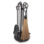 Pilgrim Home and Hearth 18000 Compact Wood Stove Tool Set, 23" Tall, Vintage Iron