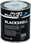 RUST BULLET - BlackShell Gloss Black Rust Inhibitor 1 Pint Rust Proofing - Preventive Coating - UV Resistant Rust Proofing Coating - Rust Preventer Coating Paint - Gloss Black