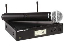 Shure BLX24R/SM58 UHF Wireless Microphone System - Perfect for Church, Karaoke, Vocals - 14-Hour Battery Life, 100m Range | SM58 Handheld Vocal Mic, Single Channel Rack Mount Receiver | H11 Band