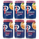 Sandwich Paste Bundle with Princes Crab Paste 75g x3 and Salmon Paste 75g x3 (6 Pack)