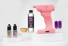 Flavour Blaster Mini Cocktail Smoker Kit | Smoking Cocktail Machine with Aroma and Bubbles | Smoke Bubble Gun for Elevating Drinks & Food with Flavor-Rich Clouds | Cocktail Gift Sets | Blush Pink