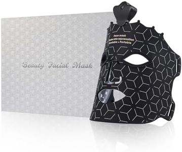 Masque facial LED Luminothérapie sans fil Thérapie par lumière rouge pour le visage Masque de luminothérapie en silicone souple pour l'acné, les rides et le rajeunissement de la peau 7 modes