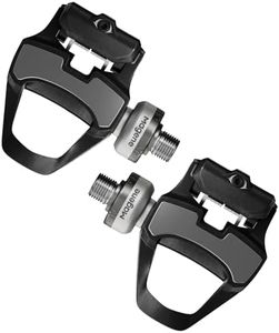 Magene P715 Dual-Sensing Side Power Meter Cycling Pedals, Silver, ±1% Accuracy Bike Power Meter, SPD-SL Compatible, 120h Battery Life, Bluetooth & ANT+, Easy 1min Install