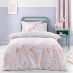 Catherine Lansfield Fairytale Unicorn Single Duvet Cover Set Pink