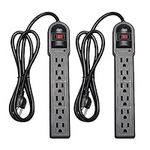 KMC 6-Outlet Surge Protector Power 