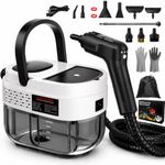 Goyappin Handheld Steam Cleaner for Home, 2500W High Pressure Steam Cleaner for Car Detailing, 3 Steam Levels, 1600Ml Tank, High Heat Steamer for Bed Bugs, Couch, Furniture, Kitchen, Bathroom, Floors