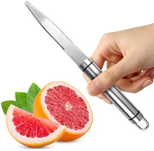 Grapefruit Knife Curved Serrated Knife - Serrated Carving Knife Grapefruit Knife Stainless Steel Knife Curved Grapefruit Knife - Serrated Chef Knife Grapefruit Cutter Citrus Knife Small Serrated Knife