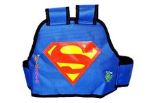 KIDSAFE Belt - Two Wheeler Child Belt - World's 1st, Trusted & Leading (Cool Blue Superman)