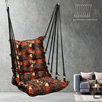 Patiofy Large Soft Leather Velvet Hammock Hanging Cotton Swing Chair/Jhula For Adults For Indoor/Outdoor, Home, Balcony,Garden,200 Kgs Weight Capacity (Free Hanging Accessories-Printed Multicolor)