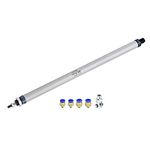 uxcell Pneumatic Air Cylinder 16mm Bore 300mm Stroke with Y Connector and Quick Fittings, MAL 16x300, for Automatic Equipment