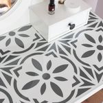 Patio Tile Reusable Stencils for 30cm, 45cm and 60cm Garden slabs, Walls, Floors & Furniture Juliette Design (45CM X 45CM)