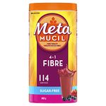 Metamucil, Daily Psyllium Husk Powder Supplement, Sugar-Free, 4-in-1 Fibre for Digestive Health, Berry Smooth Flavored Drink, 114 Servings