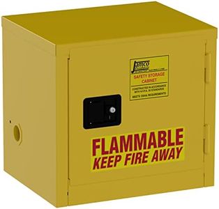 Jamco 6 Gallon Safety Steel Under Counter Metal Storage Cabinet for Flammable Liquids with Manual Closing Doors, Non Forkliftable, 23-Inch x 18-Inch x 22-Inch, Yellow